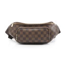 ルイ・ヴィトン LOUIS VUITTON バムバッグ メルヴィール ウエストバッグ ボディバッグ バッグ PVCコーティングキャンバス レザー ダミエ ブラウ...