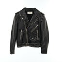 セリーヌ CELINE ライダースジャケット 衣料品 アウター レザー ブラック系 2E349599E 【中古】