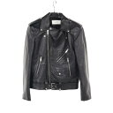 セリーヌ CELINE クラシック バイカージャケット ライダースジャケット 衣料品 アウター レザー ブラック系 2E158599E 【中古】