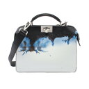 フェンディ FENDI ピーカブー ISeeU アイシーユー エックスクロス ハンドバッグ バッグ レザー ブラック系 / ホワイト系 / ブルー系 7VA582 【中古】(4)