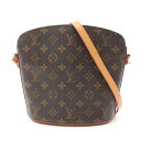 ルイ・ヴィトン LOUIS VUITTON ドルーオ ショルダーバッグ バッグ PVCコーティングキャンバス レザー モノグラム ブラウン系 M51290 【中...