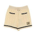 シャネル CHANEL ココマーク パンツ 衣料品 ボトムス コットン ナイロン アイボリー系 / ブラック系 P76870K11069 【中古】