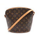 ルイ・ヴィトン LOUIS VUITTON ドルーオ ショルダーバッグ バッグ PVCコーティングキャンバス レザー モノグラム ブラウン系 M51290 【中古】(4)