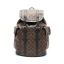 ルイ・ヴィトン LOUIS VUITTON クリストファー PM リュックサック バックパック バッグ PVCコーティングキャンバス レザー モノグラム・マカサ...