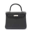 エルメス HERMES ケリー25 ハンドバッグ バッグ トゴ トゴ ブラック系 044624CK 【中古】