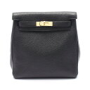 エルメス HERMES ケリーアドPM リュックサック バックパック バッグ トゴ トゴ ブラック系 D刻/G金具 【中古】