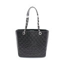 シャネル CHANEL マトラッセ トートバッグ バッグ レザー ブラック系 【中古】