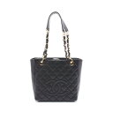 シャネル CHANEL マトラッセ PST トートバッグ バッグ レザー ブラック系 A50994 【中古】