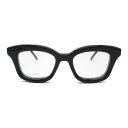 ロエベ LOEWE 伊達メガネ メガネ 衣料品 アセテート ブラック系 / クリア系 50047I001(50) 【中古】(4)