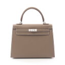 エルメス HERMES ケリー25 ハンドバッグ バッグ ヴォーエプソン ヴォーエプソン ブラウン系 038416CK 【中古】