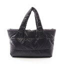 シャネル CHANEL コココクーンMM トートバッグ バッグ ナイロン レザー ブラック系 / ボルドー系 【中古】