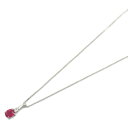 ジュエリー JEWELRY ルビー ダイヤモンド ネックレス ネックレス ジュエリー K18WG(ホワイトゴールド) ダイヤモンド ルビー クリア系 / レッド系 ルビー 3.1g 【中古】(4)