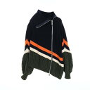 サカイ Sacai ニット 衣料品 トップス ウール ナイロン ネイビー系 / マルチカラー 19-04631 【中古】