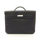 エルメス HERMES ケリーデペッシュ36 ブリーフケース バッグ トゴ トゴ ブラック系 【中古】
