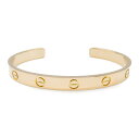 カルティエ CARTIER ラブオープンバングル バングル アクセサリー K18PG(ピンクゴールド) ゴールド系 【中古】