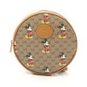 グッチ GUCCI GUCCI × Disney エボニー ミニGGスプリーム リュックサック バックパック バッグ PVCコーティングキャンバス レザー ベージュ系 / ブラウン系 / マルチカラー 603730 【中古】