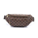 ルイ・ヴィトン LOUIS VUITTON バムバッグ メルヴィール ウエストバッグ ボディバッグ バッグ PVCコーティングキャンバス レザー ダミエ ブラウ...