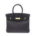 エルメス HERMES バーキン30 ハンドバッグ バッグ ヴォーエプソン ヴォーエプソン ブラック系 【中古】