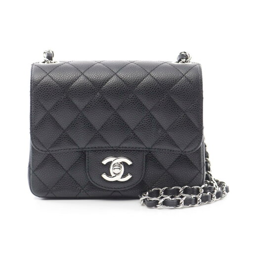 シャネル CHANEL ミニマトラッセ ショルダーバッグ バッグ レザー グレインドカーフスキン ブラック系 A35200 【中古】 シャネル CHANEL ミニマトラッセ ショルダーバッグ バッグ レザー グレインドカーフスキン ブラック系 A35200 【中古】