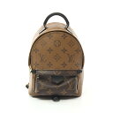 ルイ・ヴィトン LOUIS VUITTON パームスプリングス バックパック ミニ リュックサック バックパック バッグ PVCコーティングキャンバス レザー ...