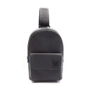 ルイ・ヴィトン LOUIS VUITTON パイロット スリングバッグ ウエストバッグ ボディバッグ バッグ レザー ブラック系 M23736 【中古】