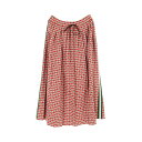 グッチ GUCCI スカート 衣料品 ボトムス ナイロン ベージュ系 / レッド系 / グリーン系 650636 【中古】