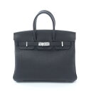 エルメス HERMES バーキン25 ハンドバッグ バッグ レザー トゴ トゴ ブラック系 【中古】