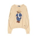 ポロ・ラルフローレン POLO RALPH LAUREN ポロベア ニット 衣料品 トップス コットン ベージュ系 WMPOSWENC021152 【中古】