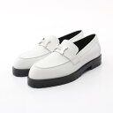 エルメス HERMES フォーブル ローファー 靴 ヴォーエプソン ヴォーエプソン ホワイト系 【中古】