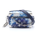 ルイ・ヴィトン LOUIS VUITTON ミニ ソフトトランク ショルダーバッグ バッグ PVCコーティングキャンバス レザー モノグラム・バンダナ ネイビー...