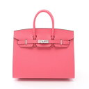 エルメス HERMES バーキン25 セリエ ハンドバッグ バッグ レザー ヴォーエプソン ヴォーエプソン ピンク系 【中古】