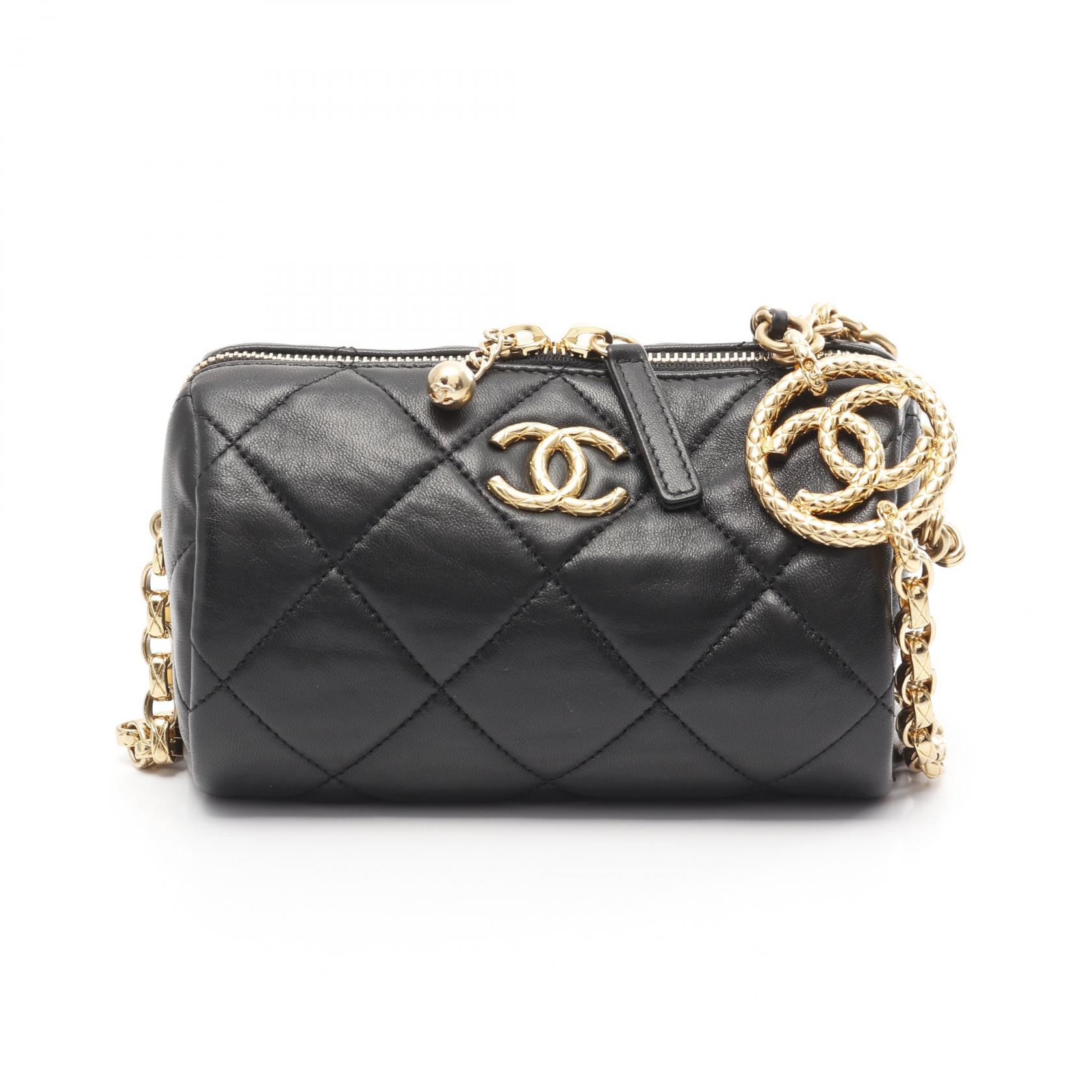 チェーンハンドル付き 可愛いサイズ感 CHANEL ボーリングバック 楽天市場】シャネル miniボーリングの通販