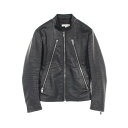 メゾンマルジェラ14 Maison Margiela 14 5ZIP 革ジャン 衣料品 アウター レザー ブラック系 S30AM0322 【中古】