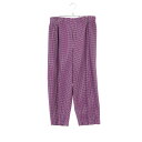 オム プリッセ イッセイミヤケ HOMME PLISSE ISSEY MIYAKE パンツ 衣料品 ボトムス ポリエステル パープル系 / ホワイト系 HP03JF241 【中古】
