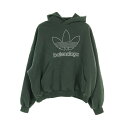 バレンシアガ BALENCIAGA BALENCIAGA × adidas パーカー 衣料品 トップス コットン グリーン系 712396 【中古】