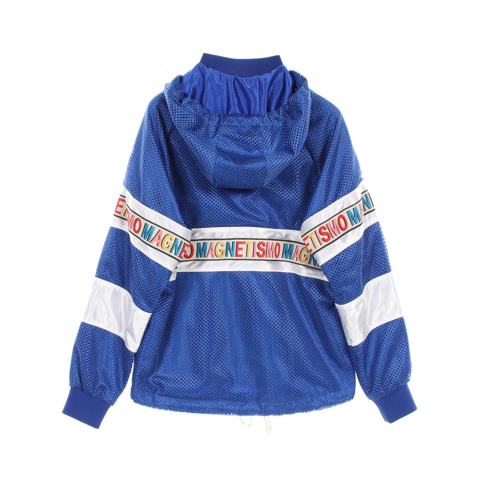 グッチ GUCCI Net Jacket with Magnetismo Stripe 衣料品 アウター ポリエステル ブルー系 511793 【中古】