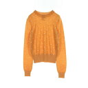 シャネル CHANEL パール付き ニット 衣料品 トップス カシミヤ モヘヤ オレンジ系 P50015K06342 【中古】