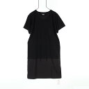 エルメス HERMES 刺繍ポケット付き Tシャツ ワンピース 衣料品 トップス コットン ブラック系 【中古】(4)