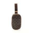 ルイ・ヴィトン LOUIS VUITTON ポシェットガンジュ ウエストバッグ ボディバッグ バッグ PVCコーティングキャンバス レザー モノグラム ブラウン...