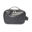 ルイ・ヴィトン LOUIS VUITTON バムバッグ ウエストバッグ ボディバッグ バッグ PVCコーティングキャンバス レザー モノグラム・エクリプス ブラ...