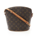 ルイ・ヴィトン LOUIS VUITTON ドルーオ モノグラム ショルダーバッグ バッグ PVCコーティングキャンバス レザー ブラウン系 M51290 【中...