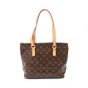 ルイ・ヴィトン LOUIS VUITTON カバピアノ モノグラム ショルダーバッグ バッグ PVCコーティングキャンバス レザー ブラウン系 M51148 【...