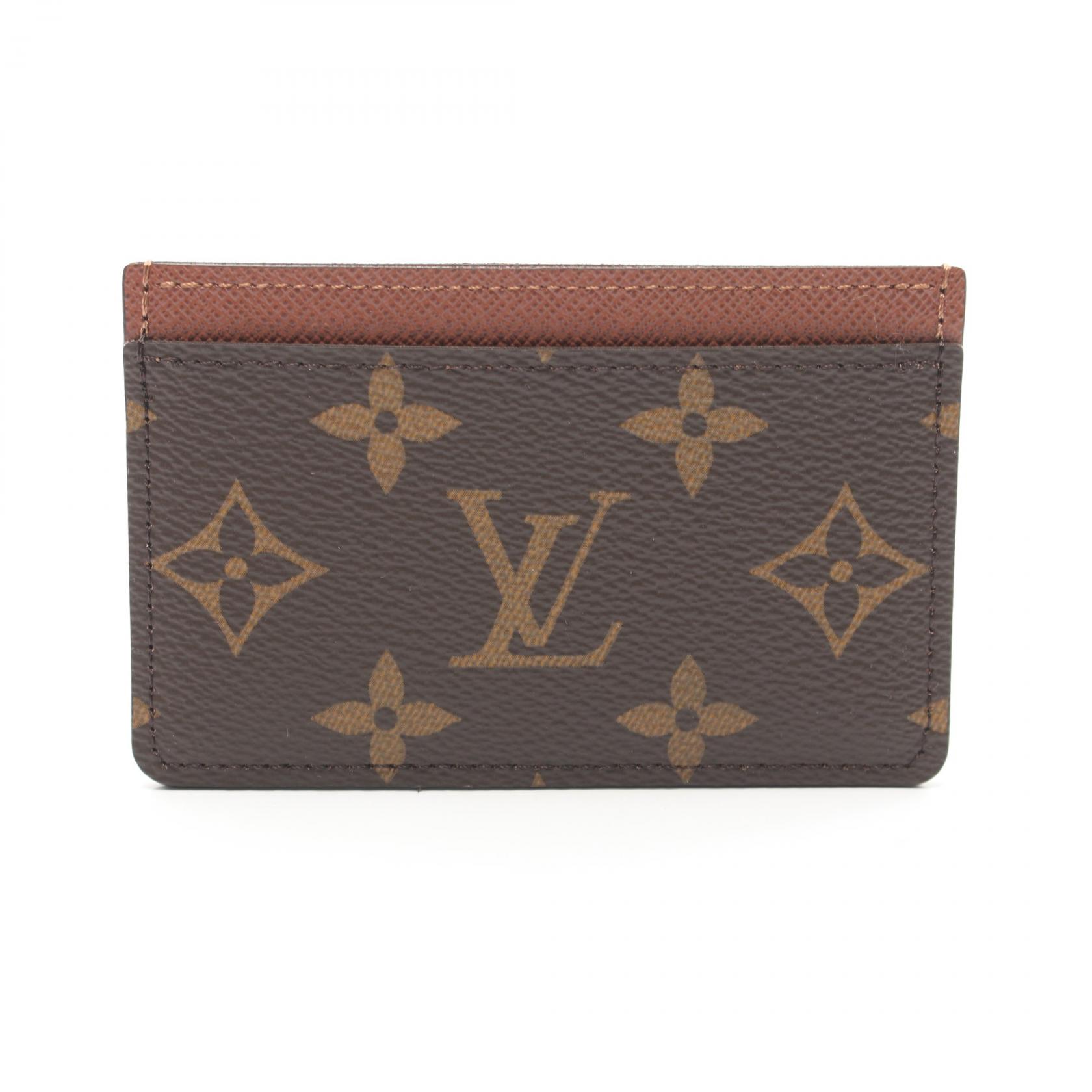 ルイ・ヴィトン LOUIS VUITTON ポルトカルト サーンプル モノグラム カードケース アクセサリー PVCコーティングキャンバス レザー ブラウン系 M61733 【中古】