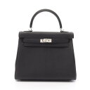 エルメス HERMES ケリー25 ハンドバッグ バッグ トゴ トゴ ブラック系 ブラック/SIL金具/K刻 【中古】
