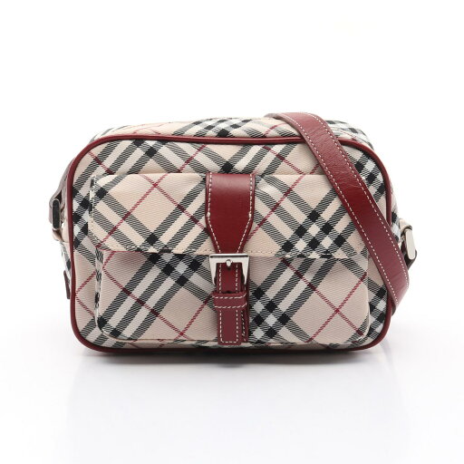 バーバリーブルーレーベル BURBERRY BLUE LABEL ノバチェック ショルダーバッグ バッグ ナイロン レザー ベージュ系 / ブラック系 / ボルドー系 【中古】 バーバリーブルーレーベル BURBERRY BLUE LABEL ノバチェック ショルダーバッグ バッグ ナイロン レザー ベージュ系 / ブラック系 / ボルドー系 【中古】