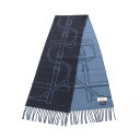 エルメス HERMES Mors a Jouets マフラー 衣料品 カシミヤ ネイビー系 / ブルー系 【中古】