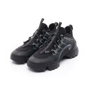 ディオール Dior D-CONNECT スニーカー 靴 ラバー ファブリック ブラック系 【中古】(4)