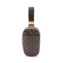 ルイ・ヴィトン LOUIS VUITTON ポシェットガンジュ ウエストバッグ ボディバッグ バッグ PVCコーティングキャンバス レザー モノグラム ブラウン...
