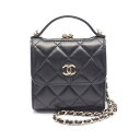 シャネル CHANEL マトラッセ ショルダーバッグ バッグ レザー ブラック系 AP2837 【中古】