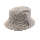 エルメス HERMES ハット 帽子 ウール カシミヤ / アンゴラ グレー系 【中古】